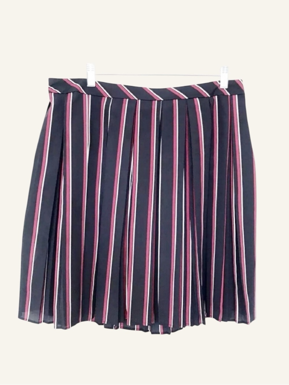 ✨ Banana Republic Navy Striped Pleated Mini Skirt NWT Preppy Chic Size 12